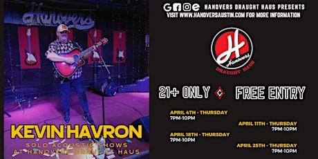 Kevin Havron Solo Acoustic Show @ Hanovers Pflugerville
