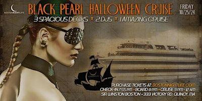 Immagine principale di Boston Halloween | Black Pearl Yacht Party Cruise 