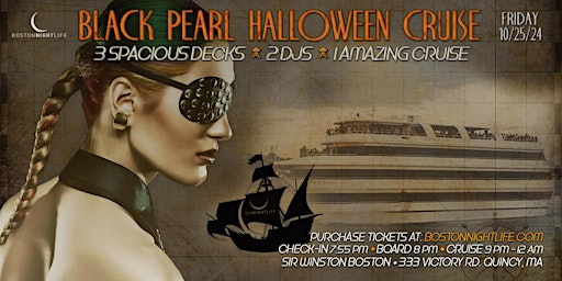 Boston Halloween | Black Pearl Yacht Party Cruise primary image