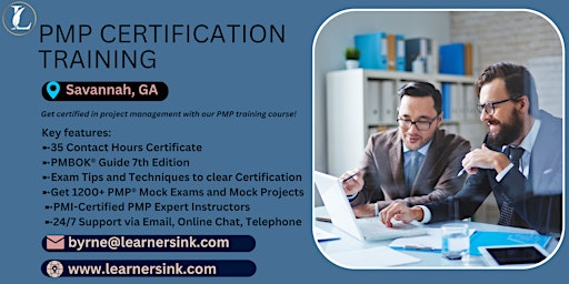 PMP Examination Certification Training Course in Savannah, GA primary image