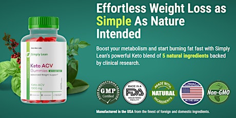 Simply Lean Keto ACV Gummies Reviews (New Update 2024) Better Price