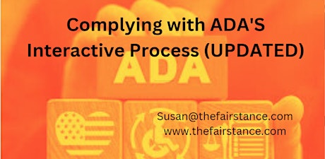 Complying with ADA'S Interactive Process (UPDATED)