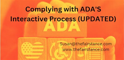 Imagem principal de Complying with ADA'S Interactive Process (UPDATED)
