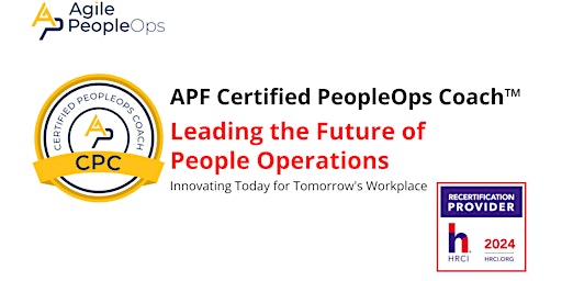 APF Certified PeopleOps Coach™ (APF CPC™) | Apr 22-25, 2024 primary image