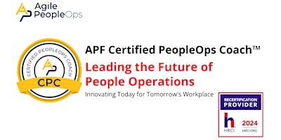 APF Certified PeopleOps Coach™ (APF CPC™) | May 6-9, 2024 primary image