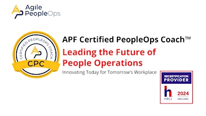 APF Certified PeopleOps Coach™ (APF CPC™) | May 20-23, 2024
