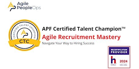 APF Certified Talent Champion™ (APF CTC™) | Apr 18-19, 2024