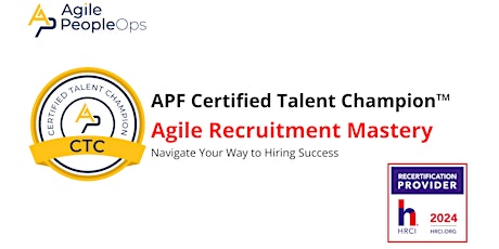 APF Certified Talent Champion™ (APF CTC™) | May  30-31, 2024