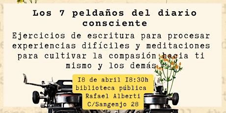 Presentación de talleres de escritura y mindfulness: Los 7 peldaños del diario consciente