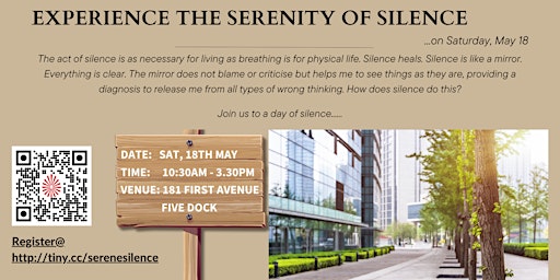 Imagem principal do evento Serenity of Silence
