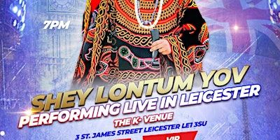 Primaire afbeelding van SHEY LONTUM YOV  -  LIVE IN LEICESTER