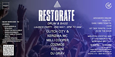RESTORATE: LAUNCH PARTY primary image