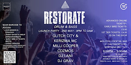 RESTORATE: LAUNCH PARTY