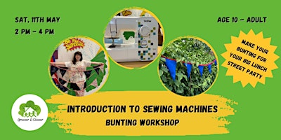 Imagem principal do evento Introduction to Sewing Machines - Bunting Workshop