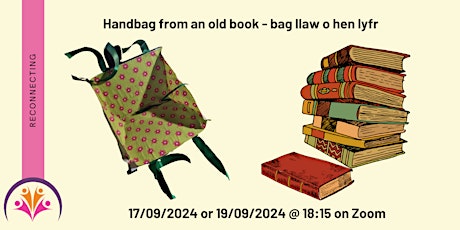 Handbag from an old book  - bag llaw o hen lyfr