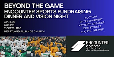 Encounter Sports Fundraising Dinner & Vision Night primary image
