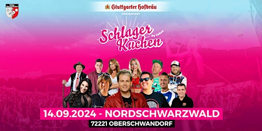 Image principale de SCHLAGERKUCHEN Nordschwarzwald 2024 - Das große Schlagerfestival von TOBEE