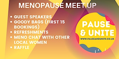 Imagem principal do evento Monthly Menopause Meet Ups - May - Nottingham, Nottinghamshire UK