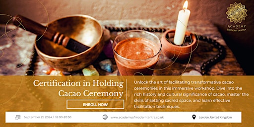 Image principale de Certification in Holding Cacao Ceremony