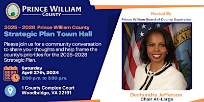 Imagem principal de Countywide Strategic Plan Town Hall with Chair Deshundra Jefferson