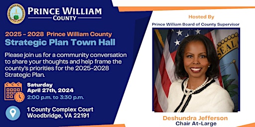 Immagine principale di Countywide Strategic Plan Town Hall with Chair Deshundra Jefferson 