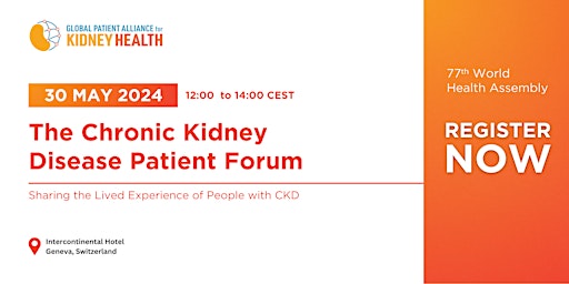 Imagem principal do evento The Chronic Kidney Disease Patient Forum