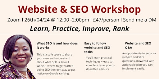 Website and SEO Workshop primary image