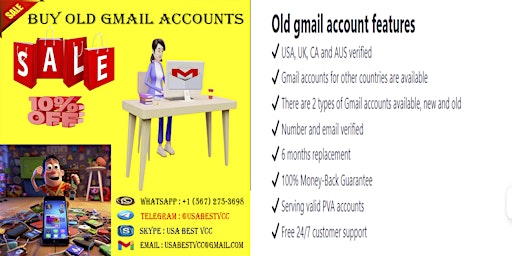 Image principale de Best sites to Buy Gmail Accounts in Bulk (PVA, Old)