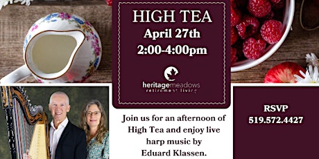 High Tea with Live Harp Performance