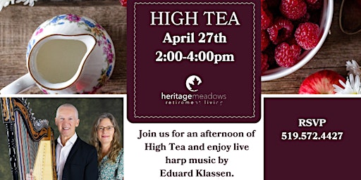 Image principale de High Tea with Live Harp Performance