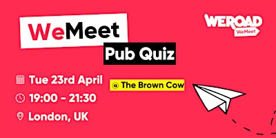 Imagem principal do evento Free Pub Quiz @ The Brown Cow