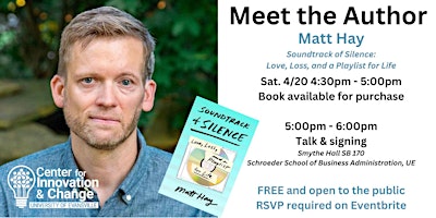 Primaire afbeelding van Meet the Author: Book Talk and Signing with Matt Hay