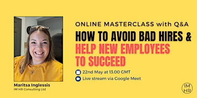 Hauptbild für How to avoid bad hires & help new employees to succeed.