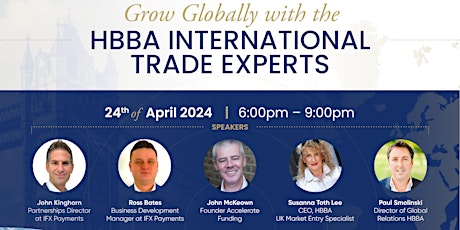 Grow Globally with the HBBA International Trade Experts