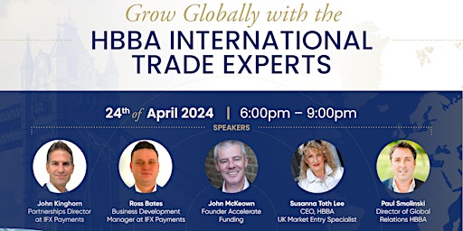 Imagen principal de Grow Globally with the HBBA International Trade Experts