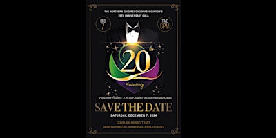 Imagen principal de Northern Ohio Recovery Association's 20th Anniversary Gala