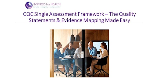 Imagem principal do evento CQC We Statements Mapping your evidence for the Single Assessment Framework