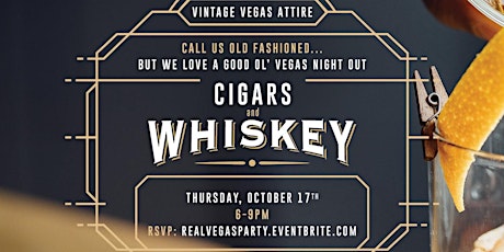 Cigars & Whiskey Upscale Vintage Vegas Theme Night Out