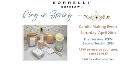 Ring in Spring Candle Making Workshop