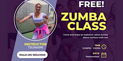 Hauptbild für Latin Fusion Zumba: Shake, Shimmy, and Sweat with Tsunami!