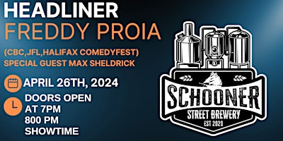 Rusty Nail SCHOONER BREWERY Headliner Freddy Proia(more tix via email) primary image