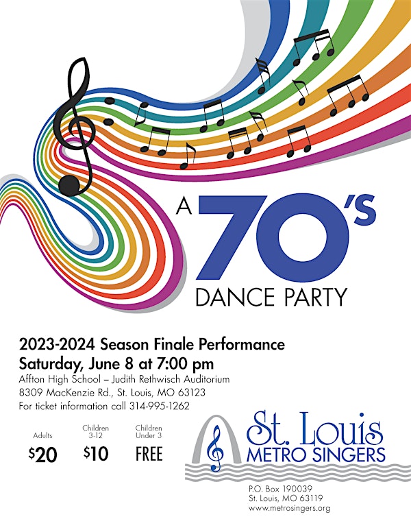 Saint Louis Metro Singers: A 70's Dance Party