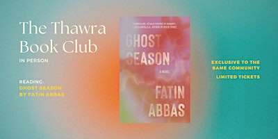 Imagem principal do evento The Thawra Book Club: Ghost Season