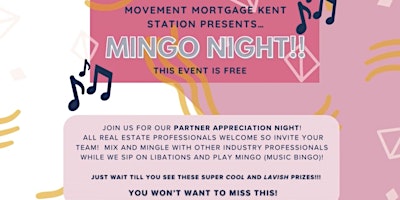 Mingo Night @ Kent Station Movement Mortgage primary image