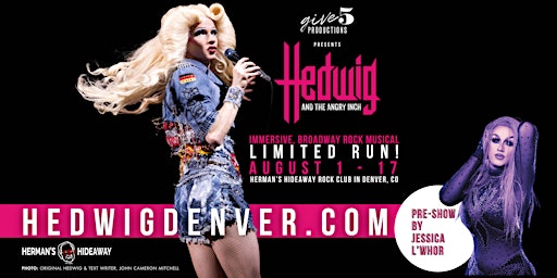 Imagen principal de "Hedwig & the Angry Inch" Immersive Broadway Show w/Jessica L'Whor Pre-Show