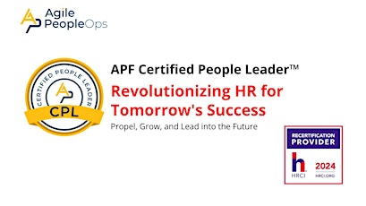 APF Certified People Leader™ (APF CPL™)May 28-29, 2024