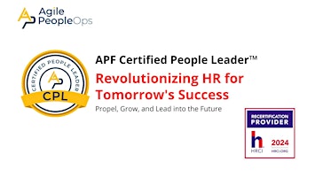 APF Certified People Leader™ (APF CPL™) Jun 4-5, 2024 primary image