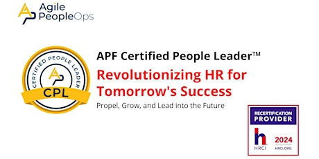 APF Certified People Leader™ (APF CPL™)   Jun 11-12, 2024