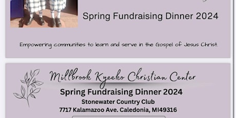 Millbrook Kyeeko Christian center fundraising dinner