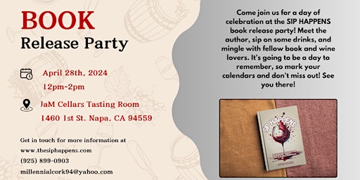 Imagem principal de SIP HAPPENS - BOOK RELEASE PARTY